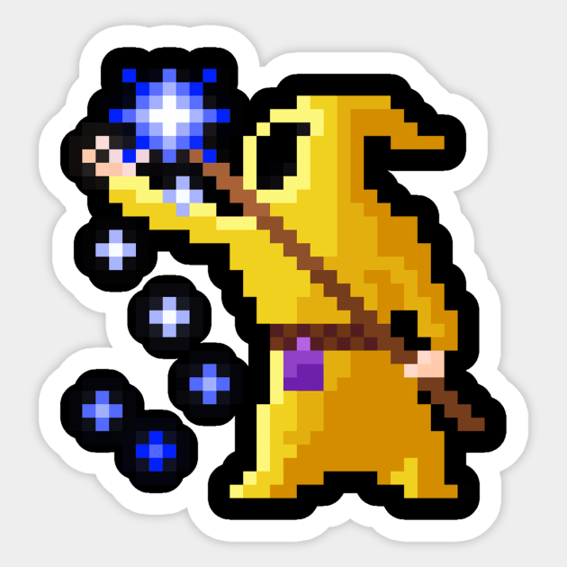 wizard yellow Sticker by Mamon